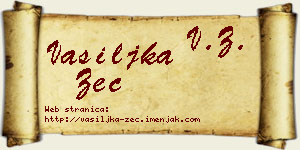 Vasiljka Zec vizit kartica